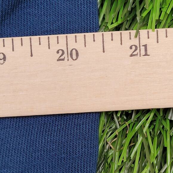 NIKE Cropped Sweatshirt Womens Large 20x17 Blue Dri-Fit - Picture 5 of 13